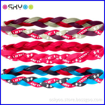 Fashion Sports Braided Mini Stretch Headband Non Slip